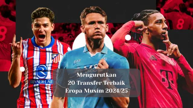 Mengurutkan 20 Transfer Terbaik Eropa Musim 2024/25