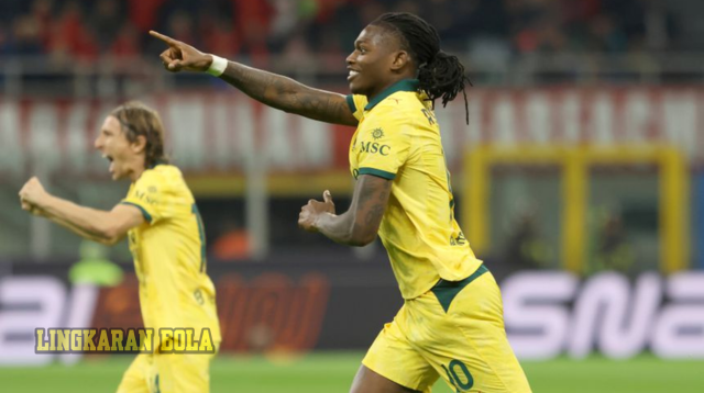 Eksperimen Baru Allegri di Lini Depan AC Milan Rafael Leao Jadi Striker!