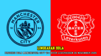 Prediksi Bola Manchester City VS Bayer Leverkusen 26 November 2025